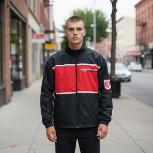 Vintage Dodge Motorsports Windbreaker Light Jacket Size Large Racing Champions